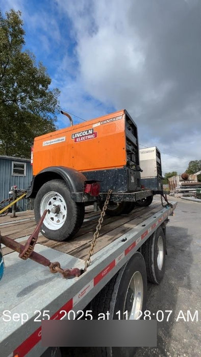 2021 Lincoln Electric Vantage 322 Vantage 322 Ready Pak 3 w/ Decals, ORANGE (includes trailer, cable rack, fender light kit) NO Telematics