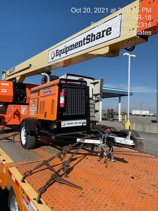 2021 Lincoln Electric Vantage 549X Ready Pak 3, ORANGE (includes trailer, cable rack, fender light kit)