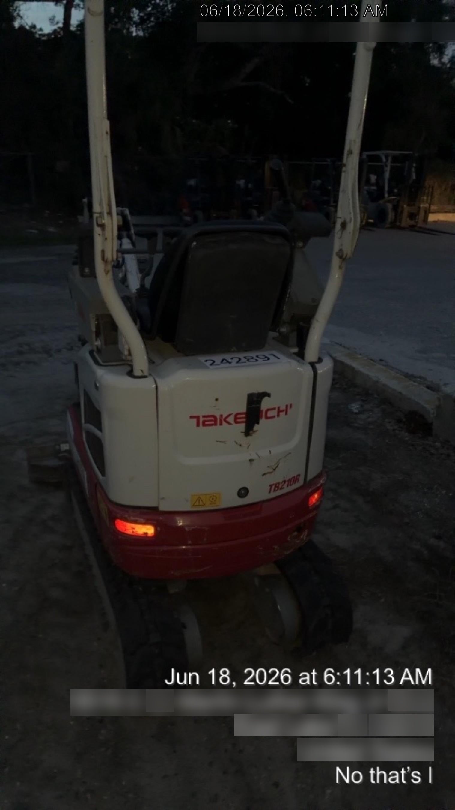 2022 TAKEUCHI TB210R