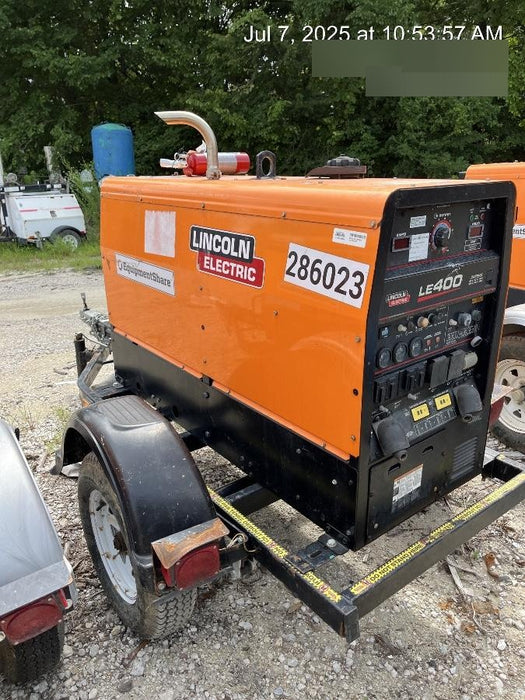 2022 Lincoln Electric LE400 Kubota V1505, Trlr, Cable Rack, Light Kit, ES Decals, T3