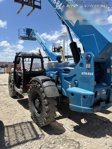 2018 Genie GTH-844 Genie GTH-844 w/Open ROPS, Solid Tires, beacon/work lights, 60" carriage/forks