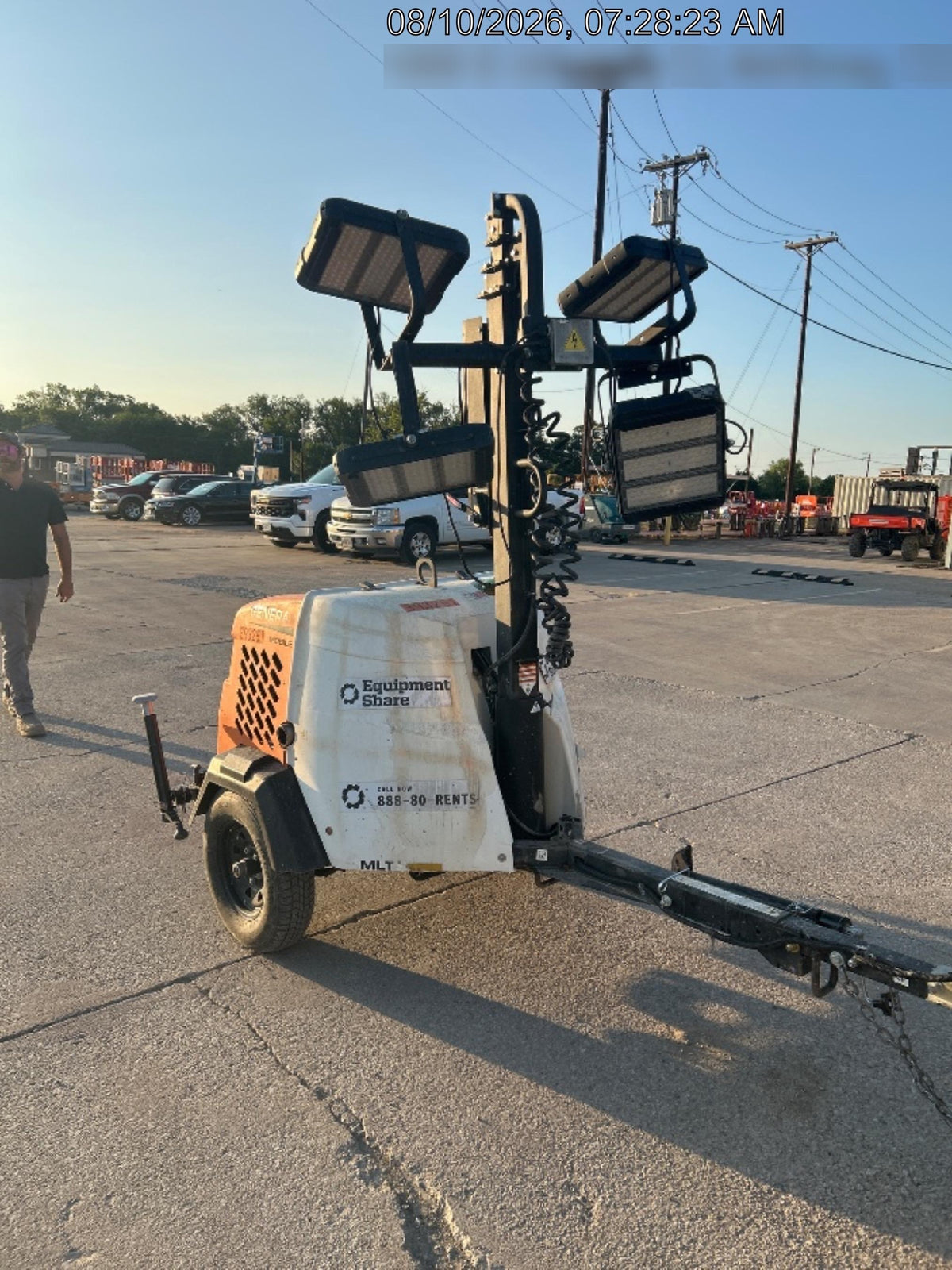 2024 Generac MLT2 Diesel, Flex Switch 120V Input, Powerzone Controller, 
(4) 320W LED Lights, 4kW Generator, 39.9 Gal Fuel Tank, 2" Ball, T3