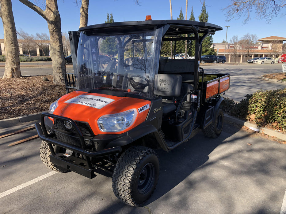 2021 Kubota RTV-X1140W-H Plastic Canopy, Windshield Acrylic Clear, LED Strobe Light, Wire Harness Kit, Back up Alarm