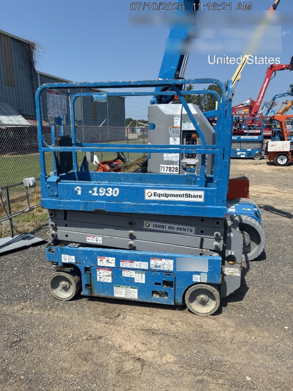 2019 Genie GS-1930 Fixed Rails with Chain Entry