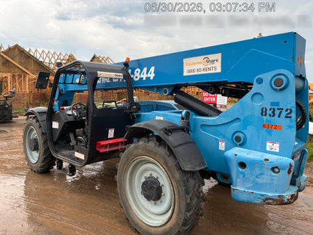 2018 Genie GTH-844 Genie GTH-844D w/Open ROPS, FF Tires, Work Light/Beacon, 60" Carriage and Forks