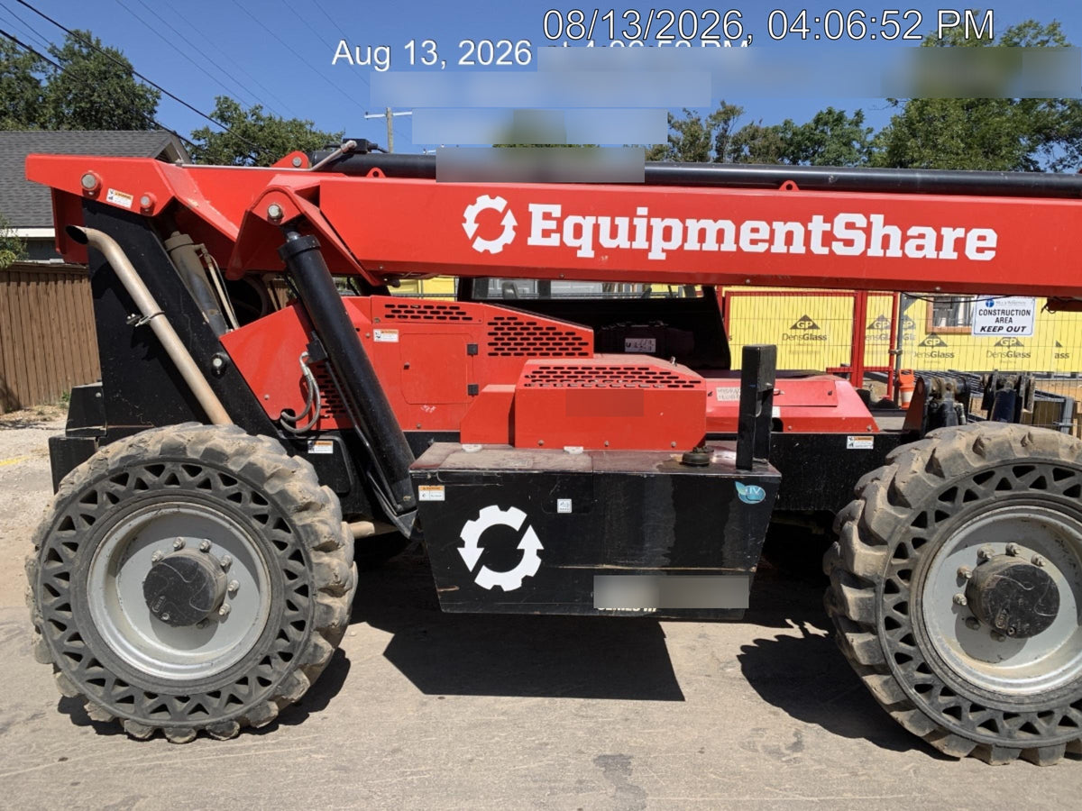 2019 Manitou MTA10055 Canopy, 120 HP, Solid Tires, Work Lights, Lift Hook, Auxiliary Hydraulics 66" Carriage and 60" Forks