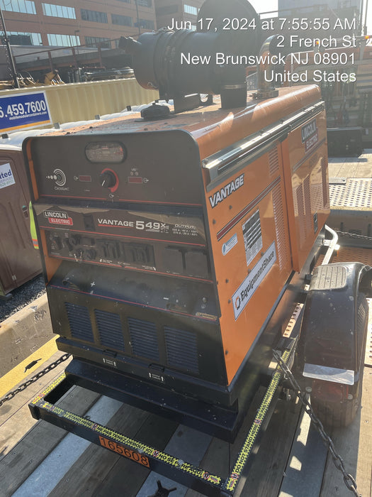 2021 Lincoln Electric Vantage 549X Ready Pak 3, ORANGE (includes trailer, cable rack, fender light kit)