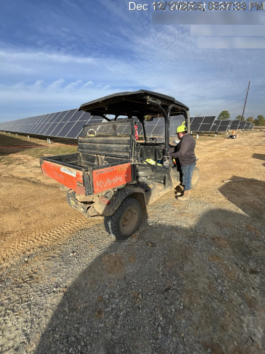 2021 Kubota RTV-X1140W-H Plastic Canopy, Windshield Acrylic Clear, LED Strobe Light, Wire Harness Kit, Back up Alarm