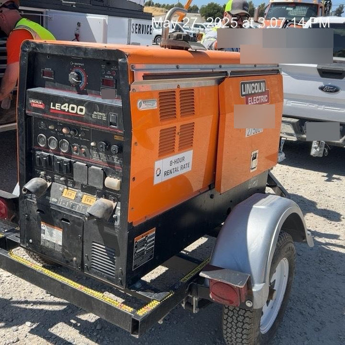 2022 Lincoln Electric LE400 Kubota V1505, Trlr, Cable Rack, Light Kit, ES Decals, T3