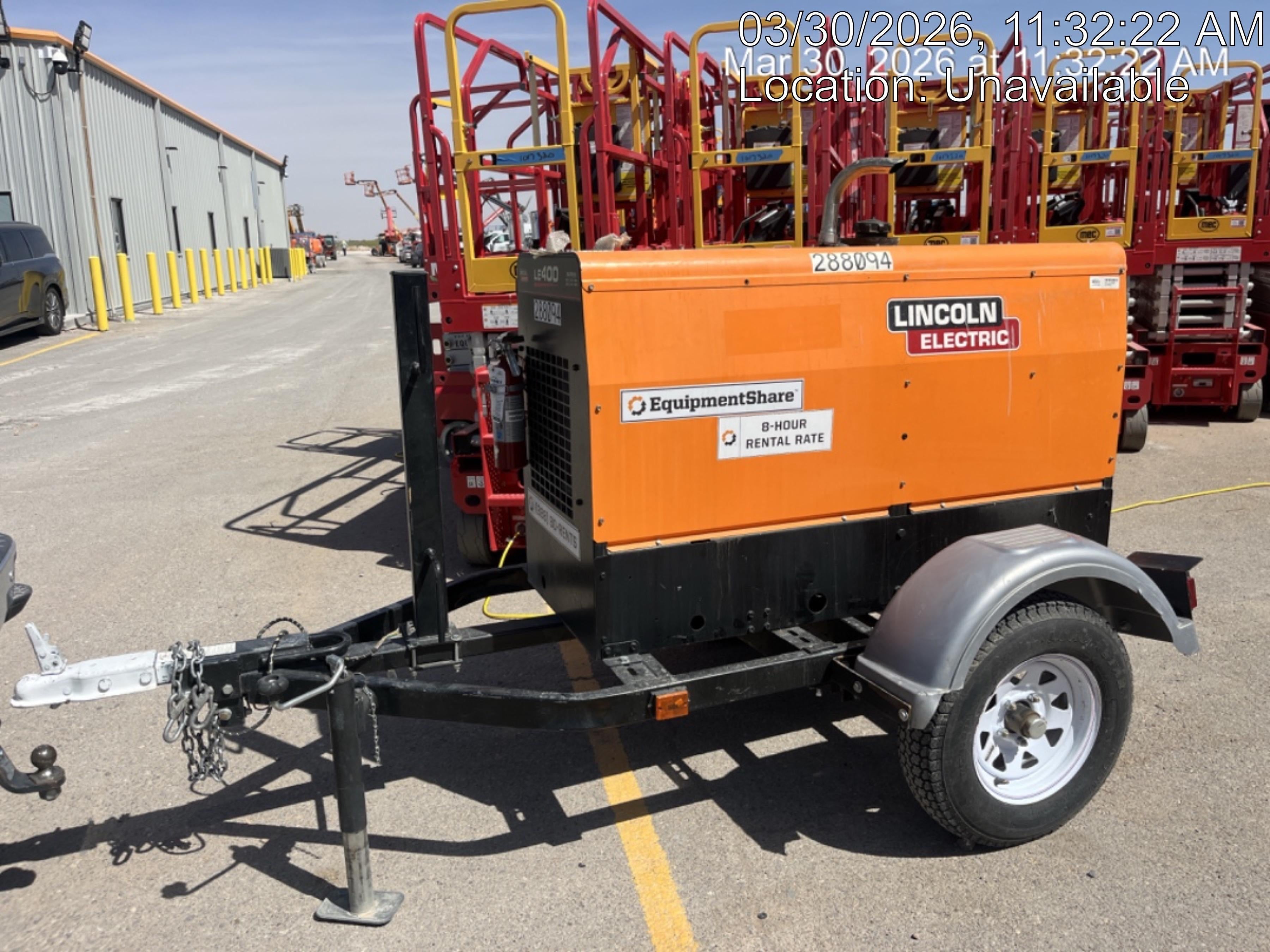2023 Lincoln Electric LE400 Kubota V1505, Trlr, Cable Rack, Light Kit, ES Decals, T3