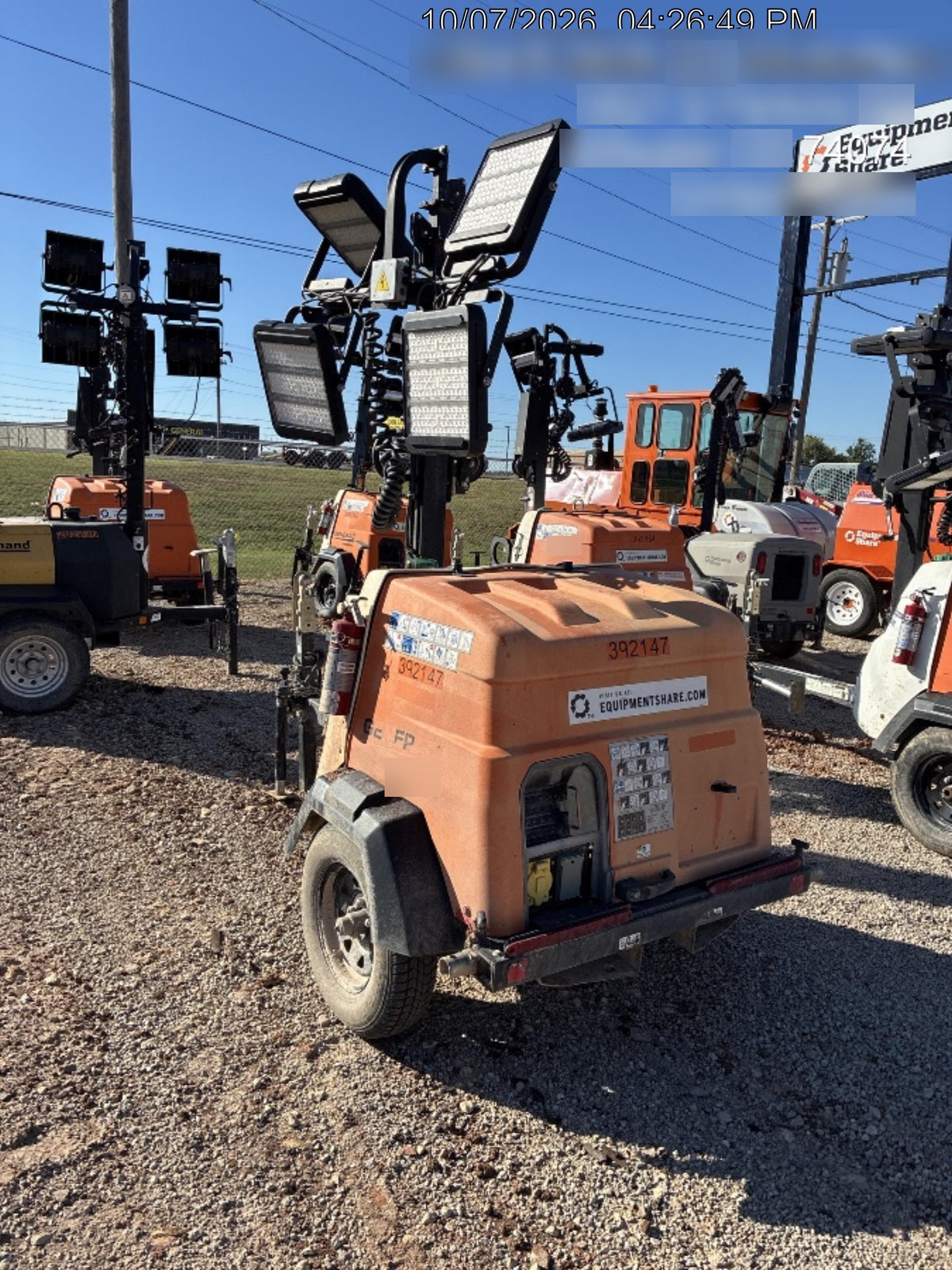 2024 Generac MLT2 Diesel, Flex Switch 120V Input, Powerzone Controller, 
(4) 320W LED Lights, 4kW Generator, 39.9 Gal Fuel Tank, 2" Ball, T3