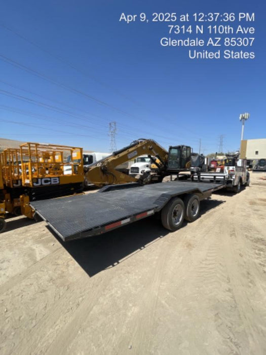 2025 TEXAS PRIDE TRAILERS 21' Lowboy Gravity Tilt Bed 14K Bumper Pull Trailer