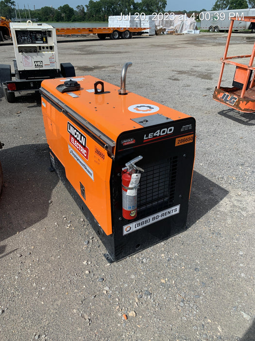 2022 Lincoln Electric LE400 Kubota V1505, Trlr, Cable Rack, Light Kit, ES Decals, T3