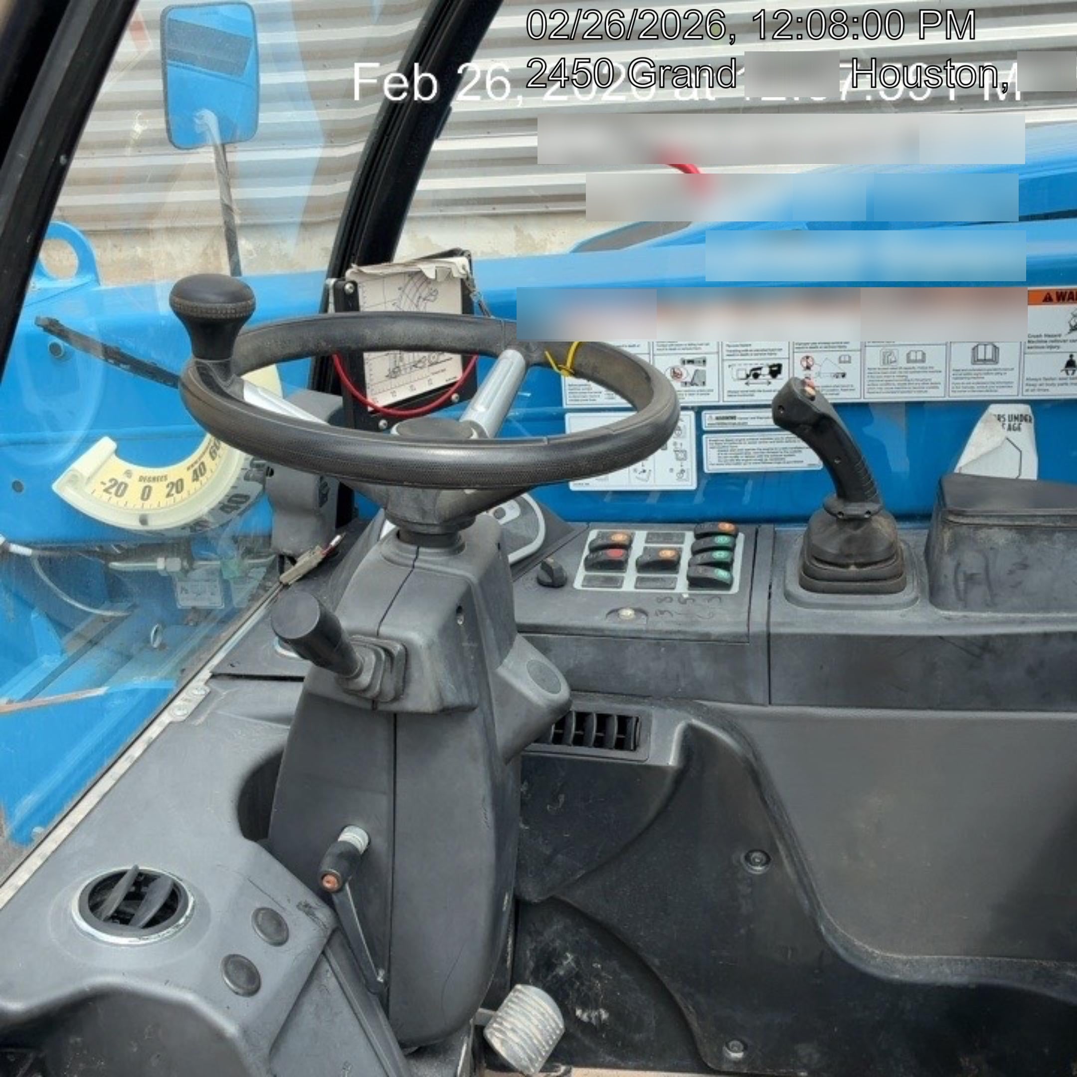 2020 Genie GTH-5519 Cab/Heat/Air, Solid Tires, Work Lights, Beacon, Aux Hydraulics, Back up Alarm