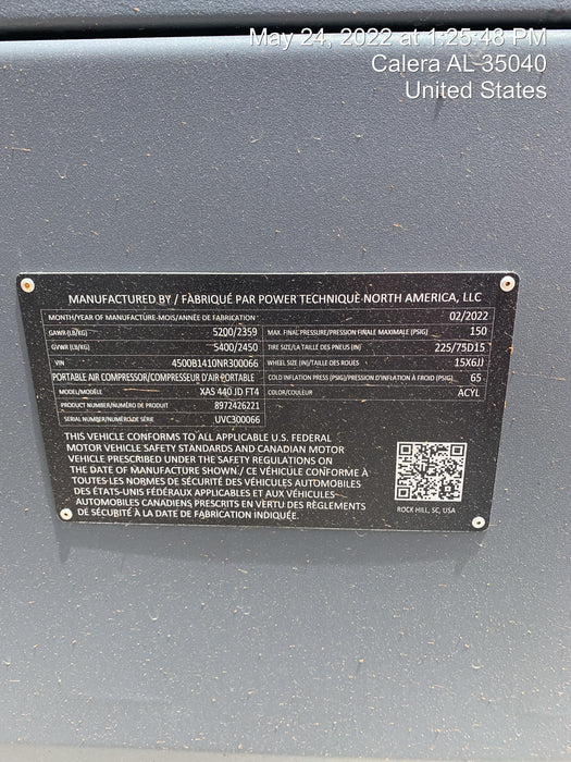 2022 ATLAS COPCO XAS440