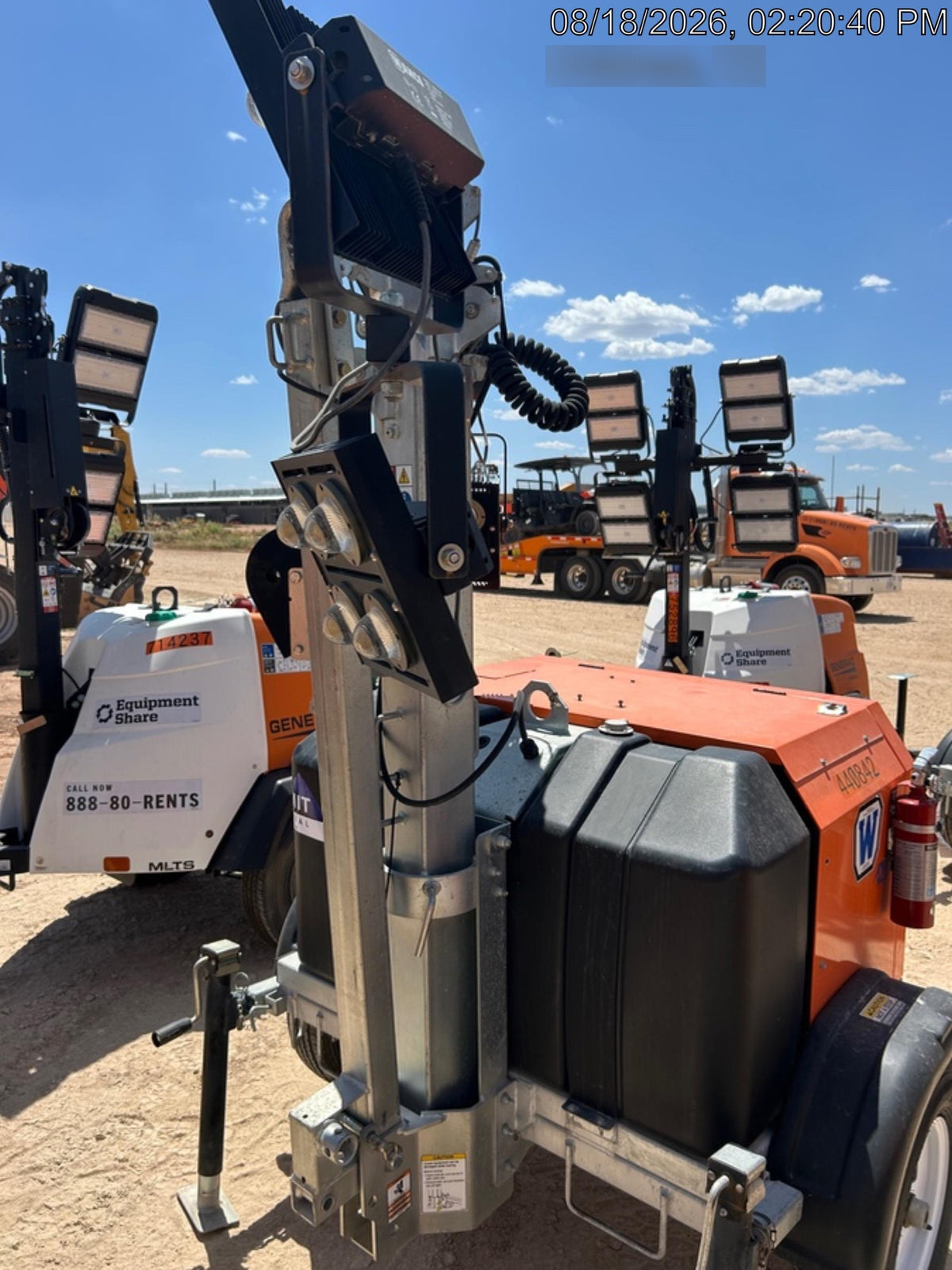 2024 Wanco WLTT-4MM4K Diesel, Deep Sea Controller, Shore Power Plug, Auto Start, (4) 350W LED Floodlights, 4kW Generator, 60 Gal Fuel Tank, 2" Ball, T3