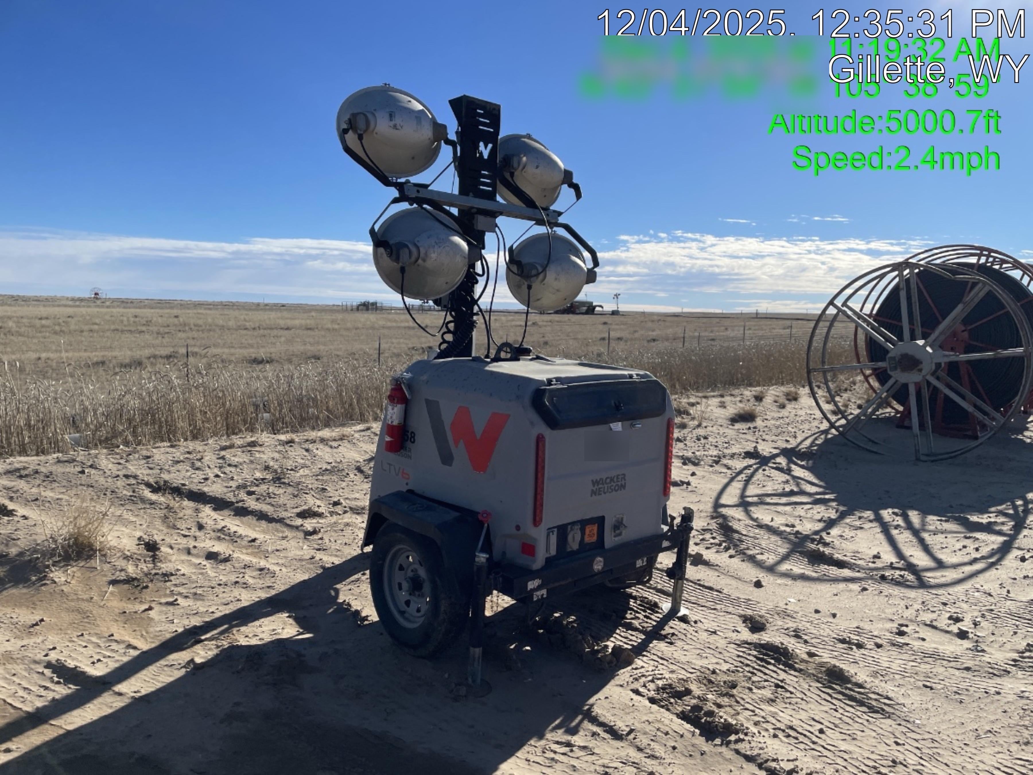 2018 Wacker Neuson LTV6L-MH Wacker Neuson LTV6L Mobile Light Tower w/Fuel Level Sensor Installed