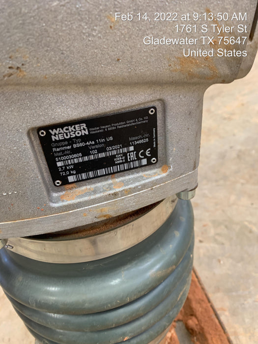 2021 WACKER NEUSON BS60-4As