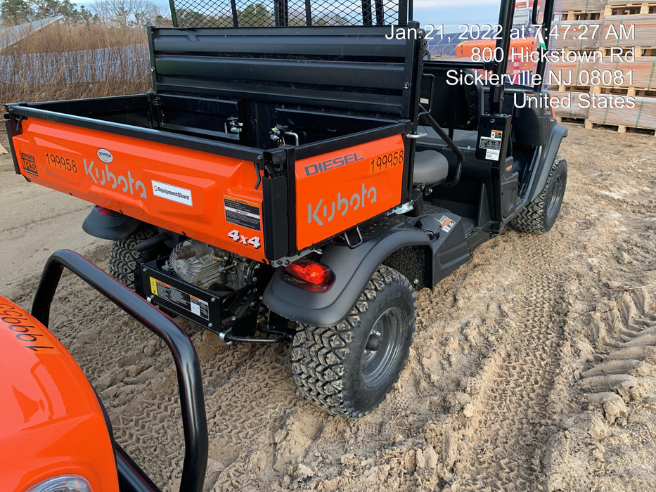2022 Kubota RTV-X1140W-H Plastic Canopy, Windshield Acrylic Clear, LED Strobe Light, Wire Harness Kit, Back up Alarm