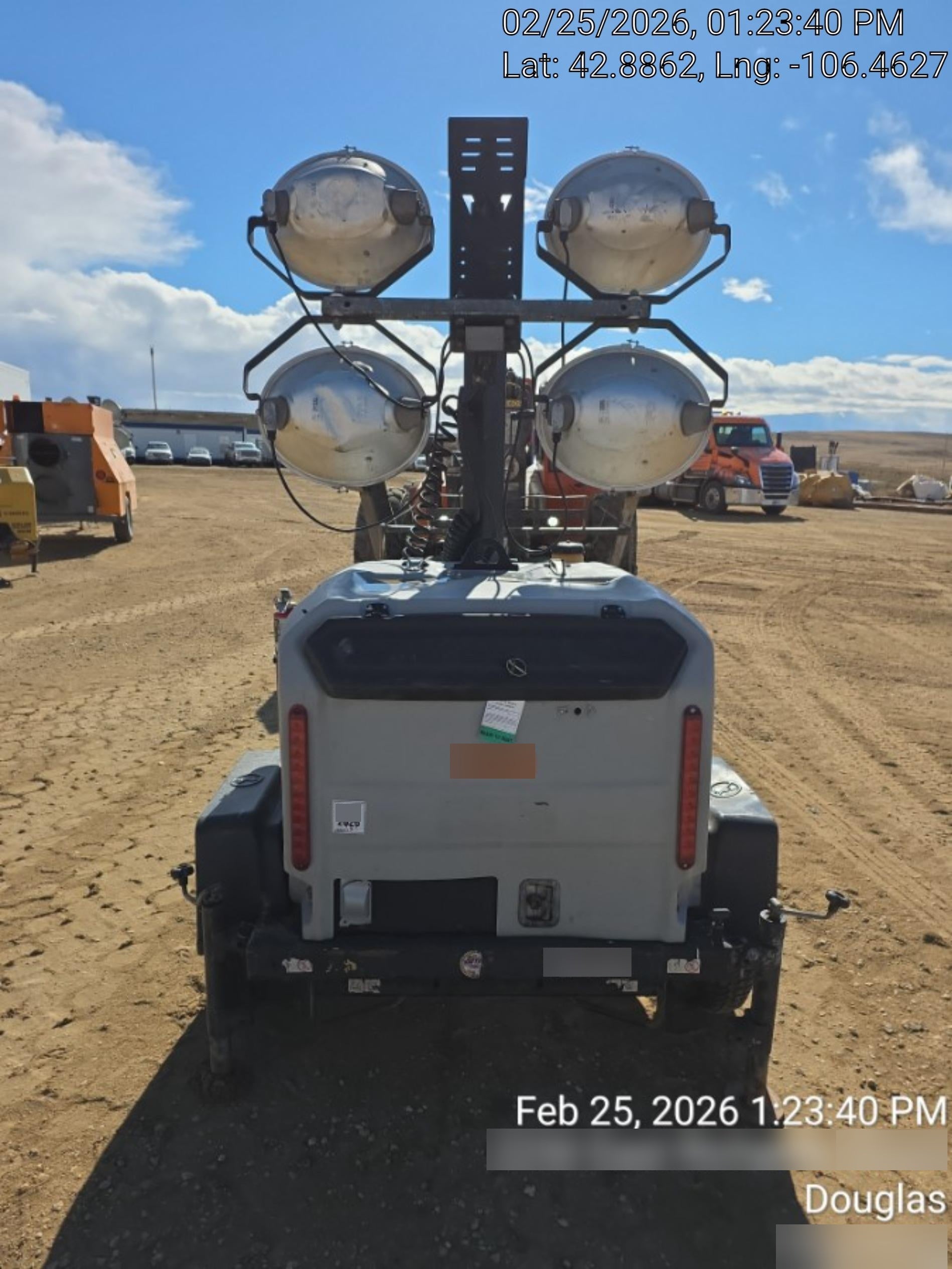 2018 Wacker Neuson LTV6L-MH Wacker Neuson LTV6L Mobile Light Tower w/Fuel Level Sensor Installed