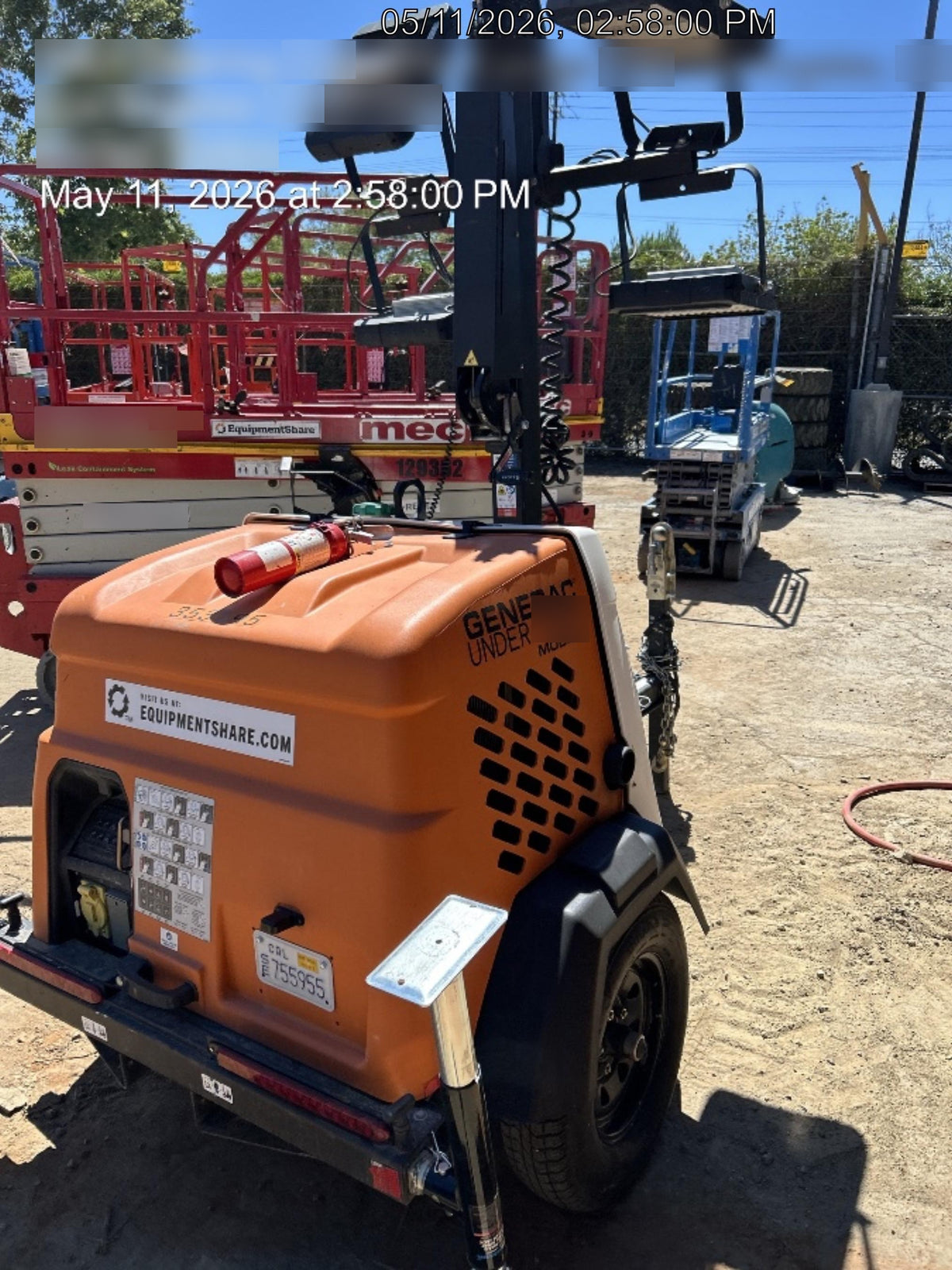 2023 Generac MLT2 Diesel, Flex Switch 120V Input, Powerzone Controller, (4) 320W LED Lights, 4kW Generator, 39.9 Gal Fuel Tank, 2" Ball, T3