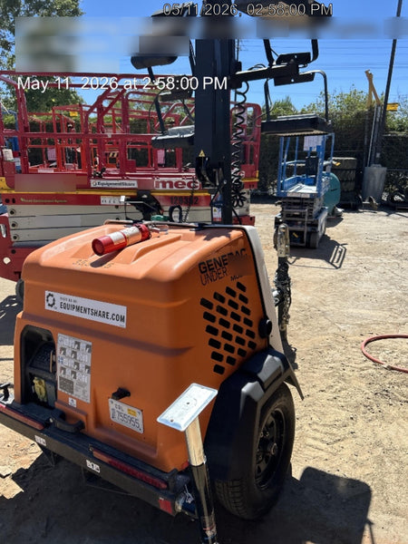2023 Generac MLT2 Diesel, Flex Switch 120V Input, Powerzone Controller, (4) 320W LED Lights, 4kW Generator, 39.9 Gal Fuel Tank, 2" Ball, T3