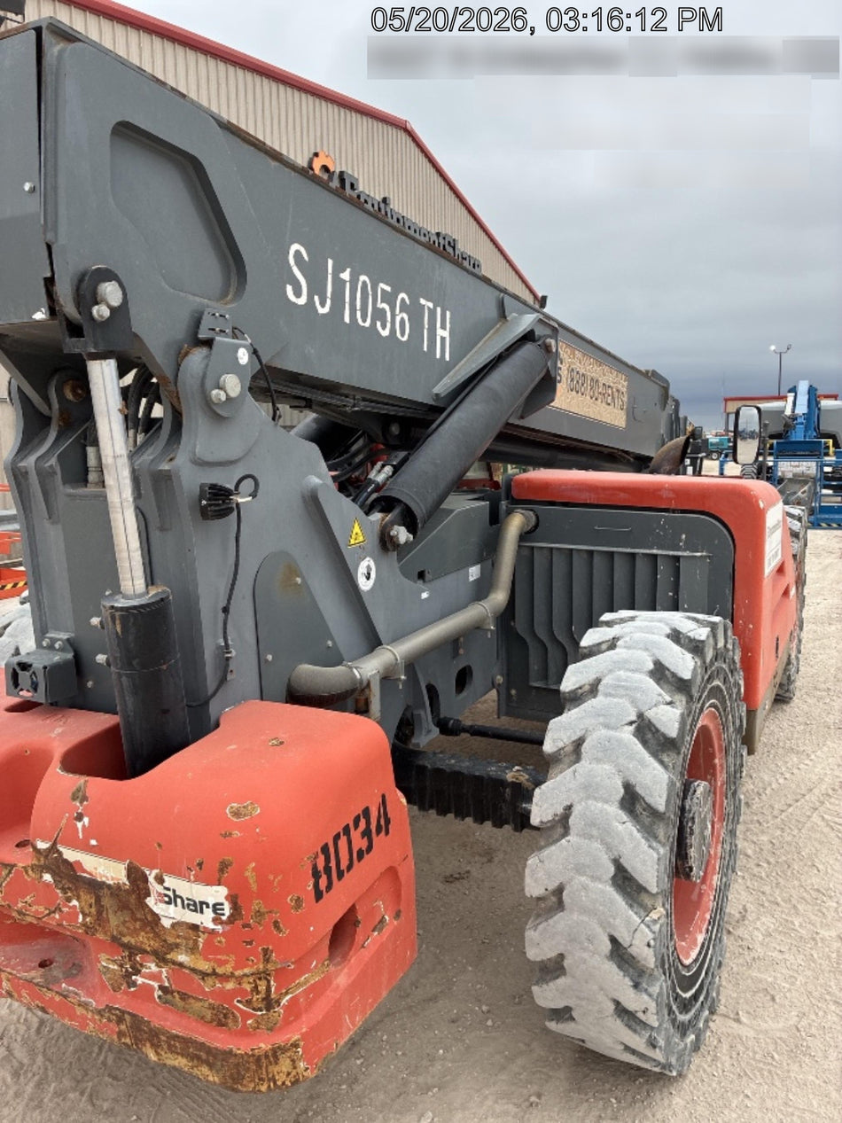 2018 Skyjack SJ1056 TH Skyjack 1056 TH Telehandler w/Open ROPS, Work Lights/Beacon, Solid Tires, 60" Carriage and Forks