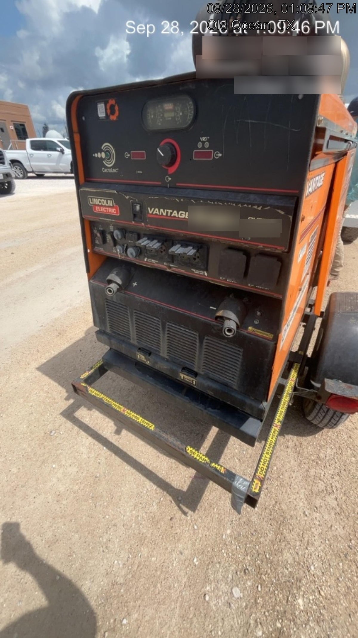 2021 Lincoln Electric Vantage 549X Ready Pak 3, ORANGE (includes trailer, cable rack, fender light kit)