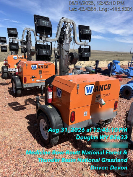 2023 Wanco WLTT-4MM4K Diesel, Deep Sea Controller, Shore Power Plug, Auto Start, (4) 350W LED Floodlights, 4kW Generator, 60 Gal Fuel Tank, 2" Ball, T3