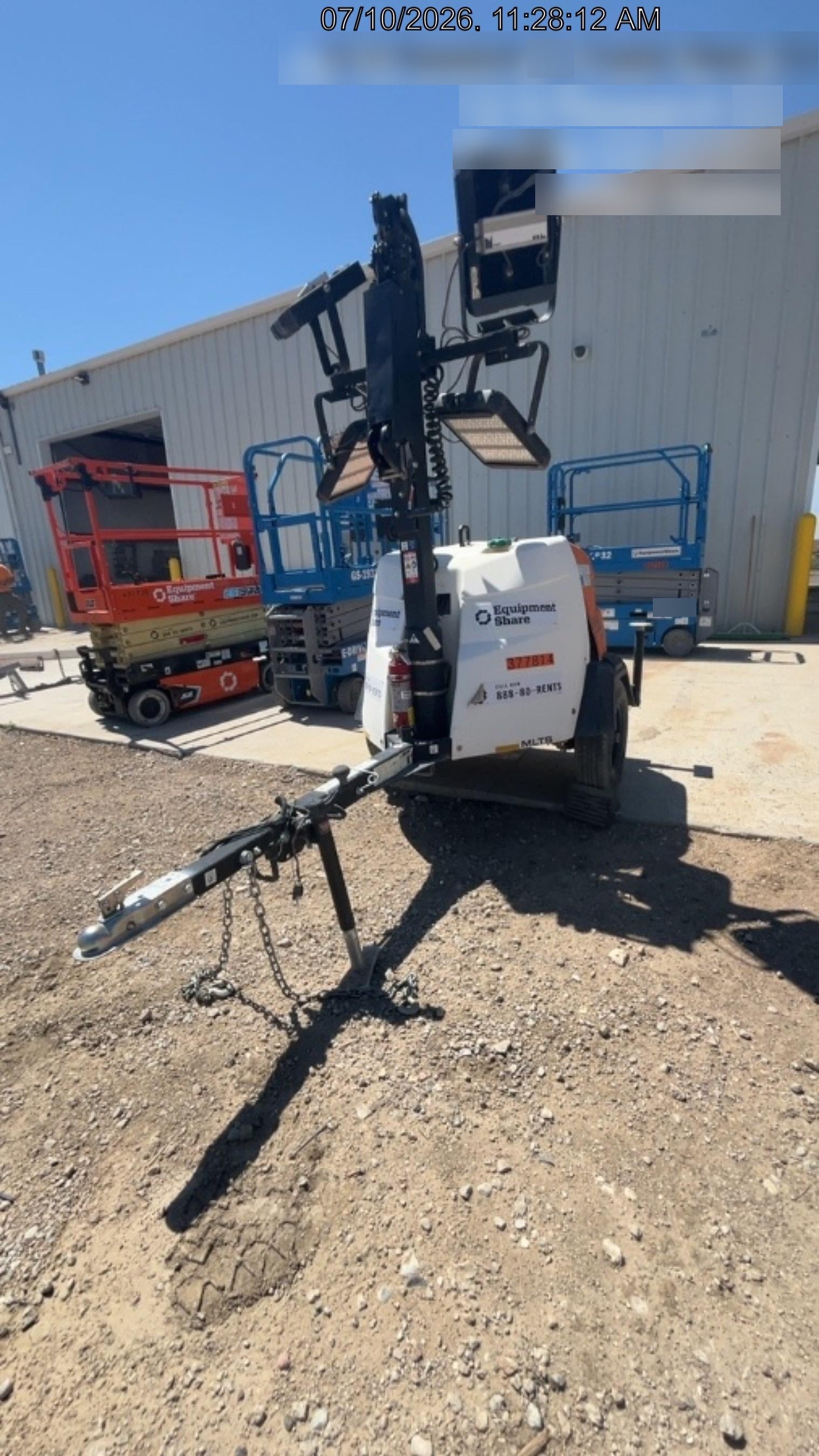 2023 Generac MLT2 Diesel, Flex Switch 120V Input, Powerzone Controller, 
(4) 320W LED Lights, 4kW Generator, 39.9 Gal Fuel Tank, 2" Ball, T3
