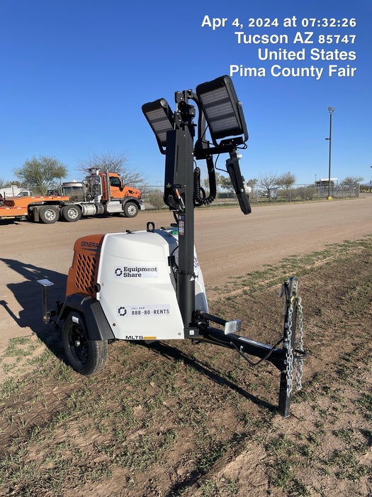 2024 Generac MLT2 Diesel, Flex Switch 120V Input, Powerzone Controller, 
(4) 320W LED Lights, 4kW Generator, 39.9 Gal Fuel Tank, 2" Ball, T3
