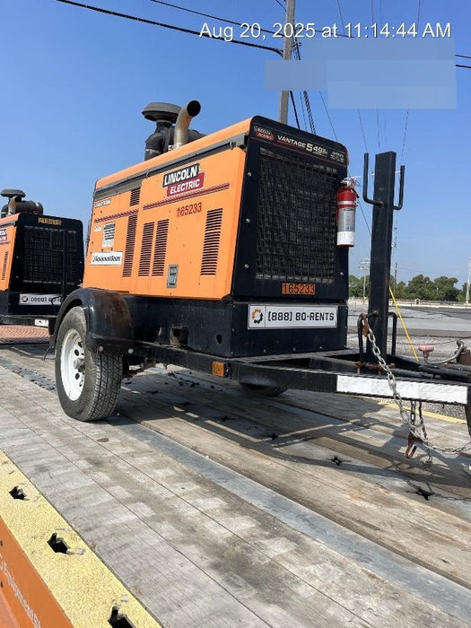 2021 Lincoln Electric Vantage 549X Ready Pak 3, ORANGE (includes trailer, cable rack, fender light kit)