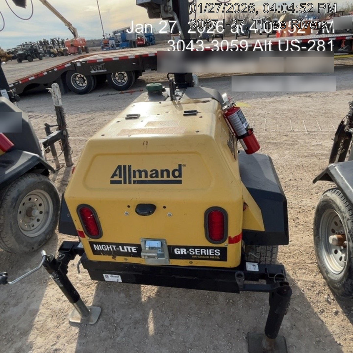 Allmand NLV3GR 3kW Light Plant - LED