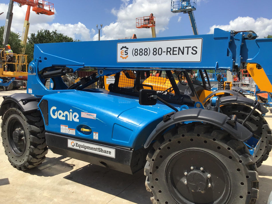 2019 Genie GTH-636 Canopy, Solid RT Tires, LED Work Lights, Beacon 60" QA Carriage, 48" Forks