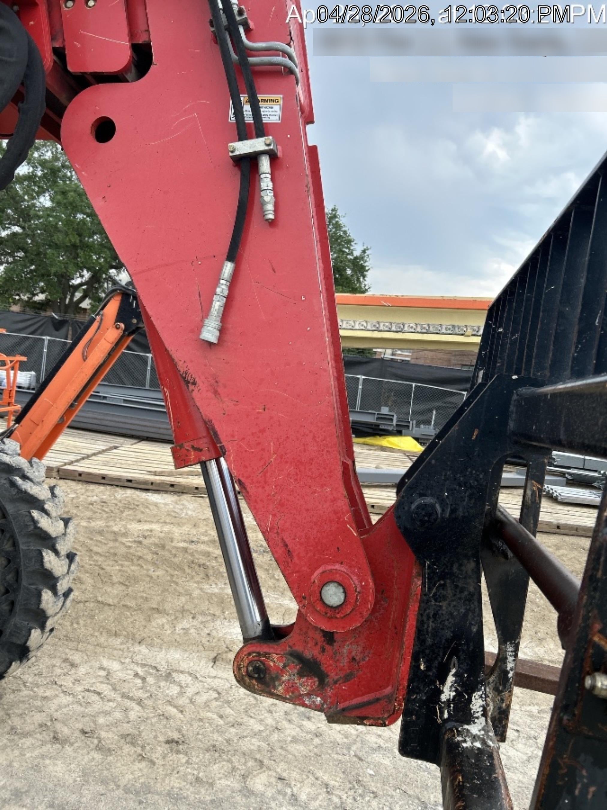 2019 Manitou MTA8044 MTA 8044 - 74 HP T4, Canopy, Worklights/Strobe, Beacon, 66" Carriage, 48" Forks, Solid Tires, Lift Hook, Aux Hydraulics