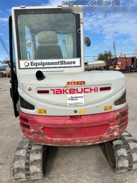 2020 Takeuchi TB250-2C Cab/Heat/Air, Rubber Tracks, Manual TAG QC