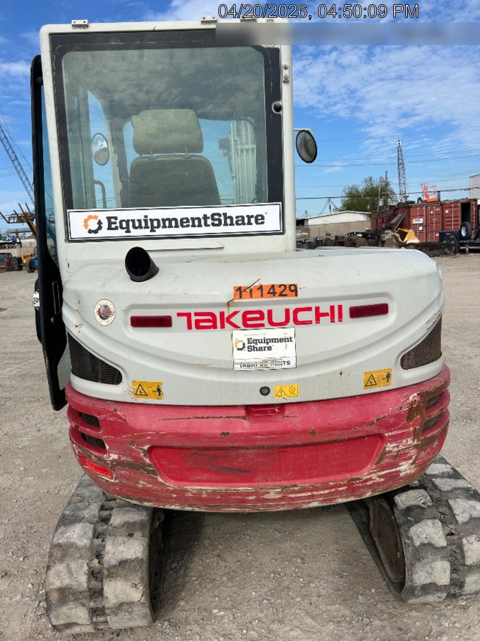 2020 Takeuchi TB250-2C Cab/Heat/Air, Rubber Tracks, Manual TAG QC