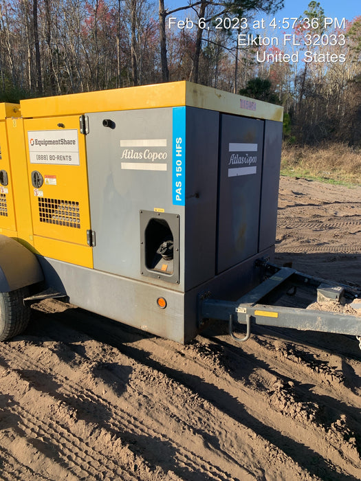 2020 ATLAS COPCO PAS 150 HF CS Enclosed