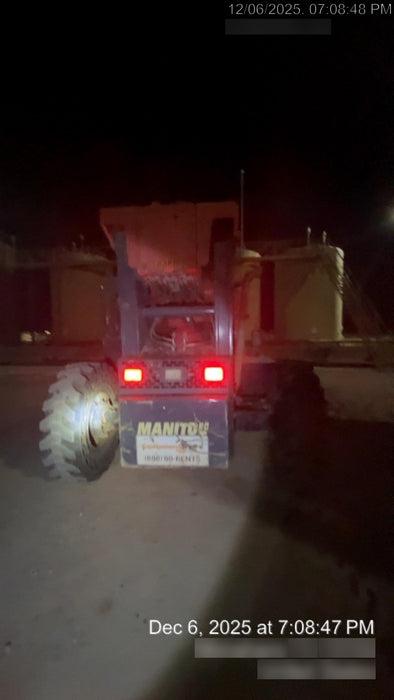 2018 Manitou MTA10055 Manitou MTA 10055 w/Open ROPS, Work Lights/Strobe, Aux Hyd, Solid Tires, Lift Hook, 66" Carriage, 60" Forks