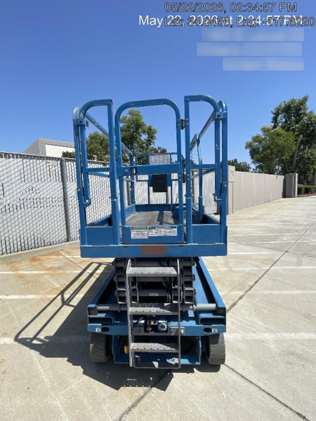 2019 Genie GS-2646 folding rails with full height swing gate