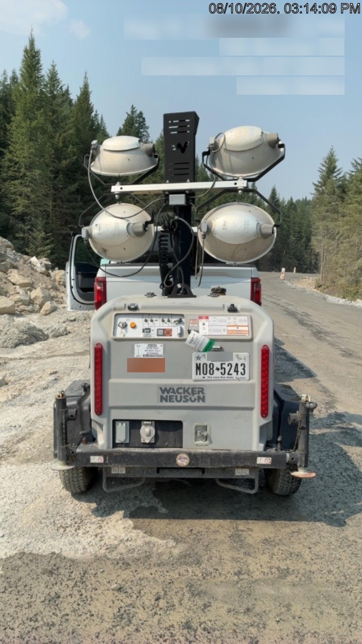 2019 Wacker Neuson LTV6K-MH Power mast, 1100W MH