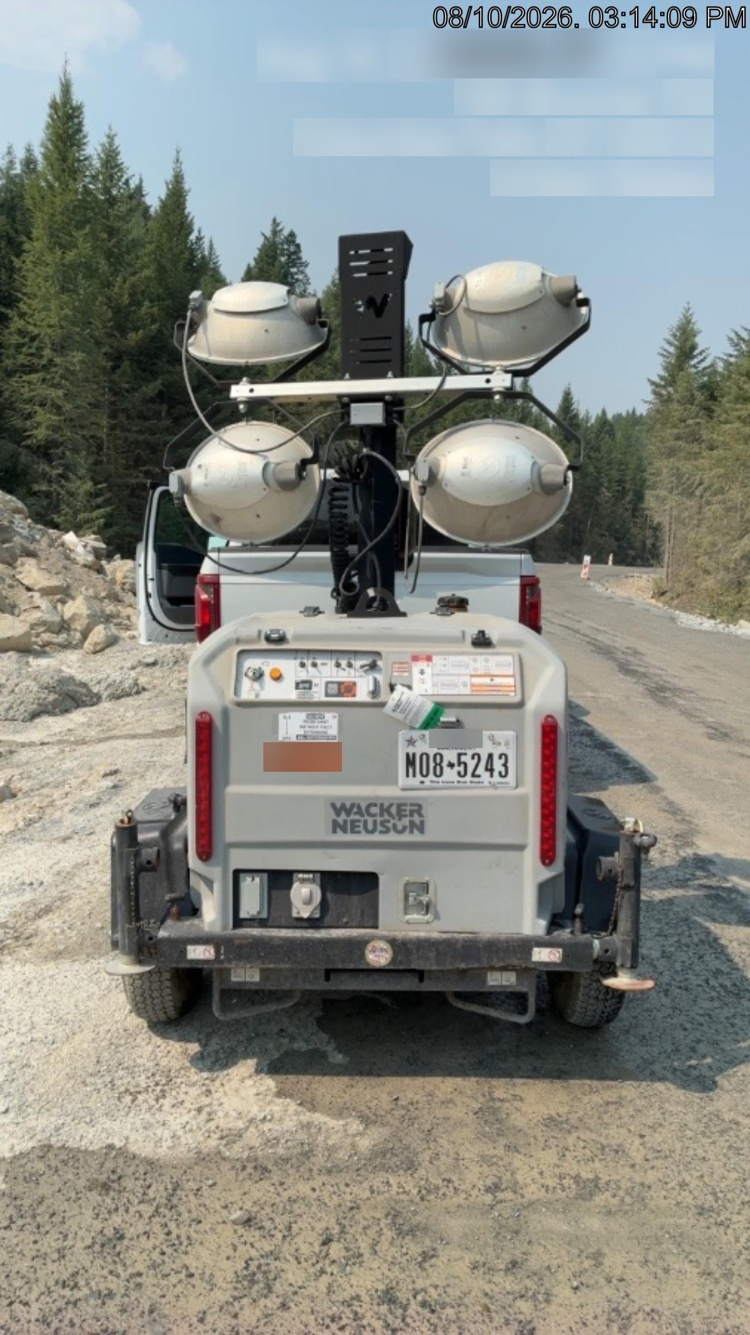 2019 Wacker Neuson LTV6K-MH Power mast, 1100W MH