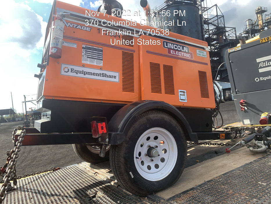 2021 Lincoln Electric Vantage 549X Ready Pak 3, ORANGE (includes trailer, cable rack, fender light kit)