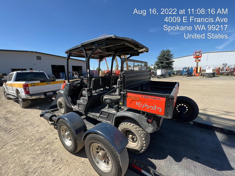 2022 Kubota RTV-X1140W-H Plastic Canopy, Windshield Acrylic Clear, LED Strobe Light, Wire Harness Kit, Back up Alarm