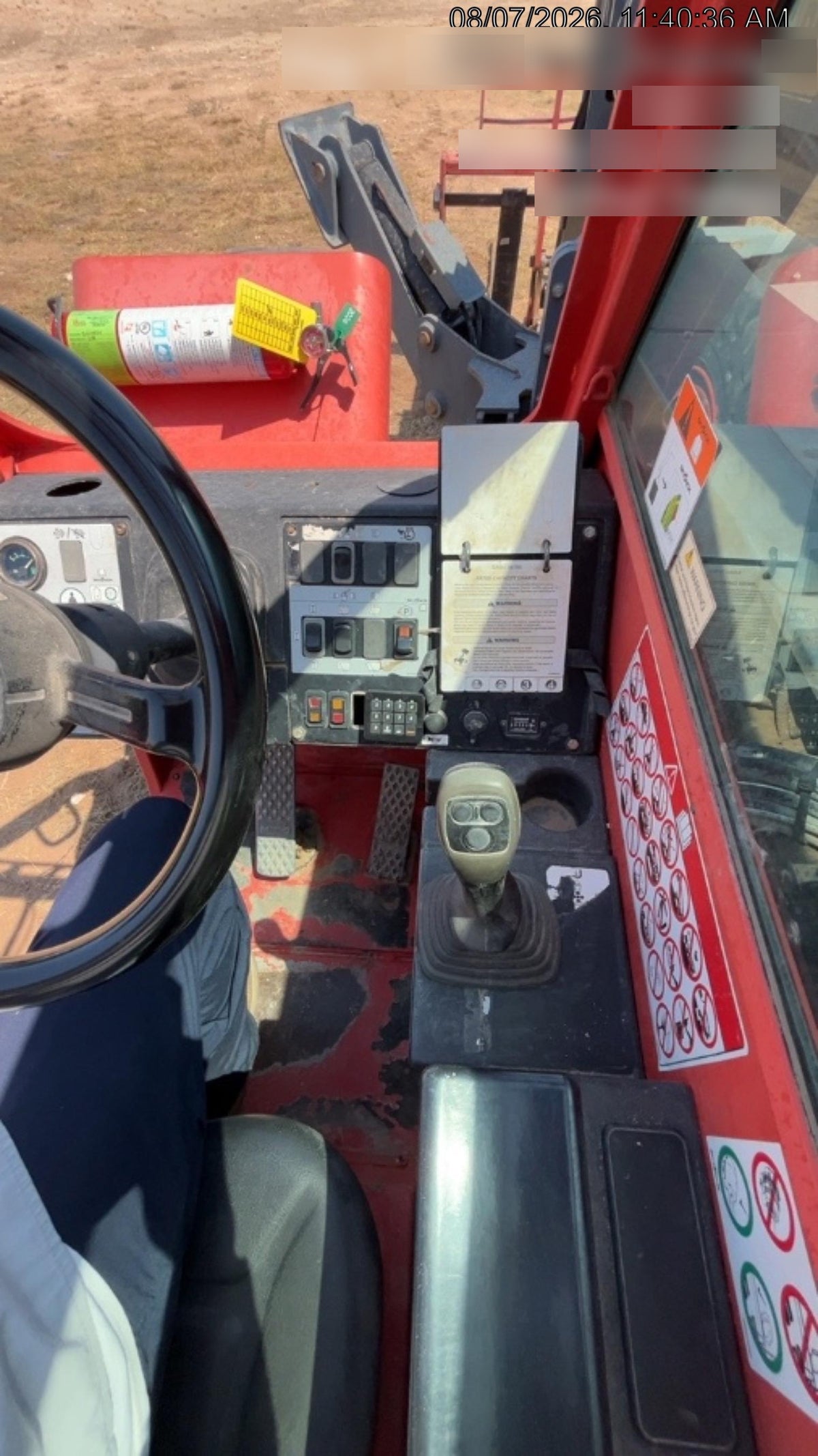 2018 Skyjack SJ1056 TH Skyjack 1056 TH Telehandler w/Open ROPS, Work Lights/Beacon, Solid Tires, 60" Carriage and Forks