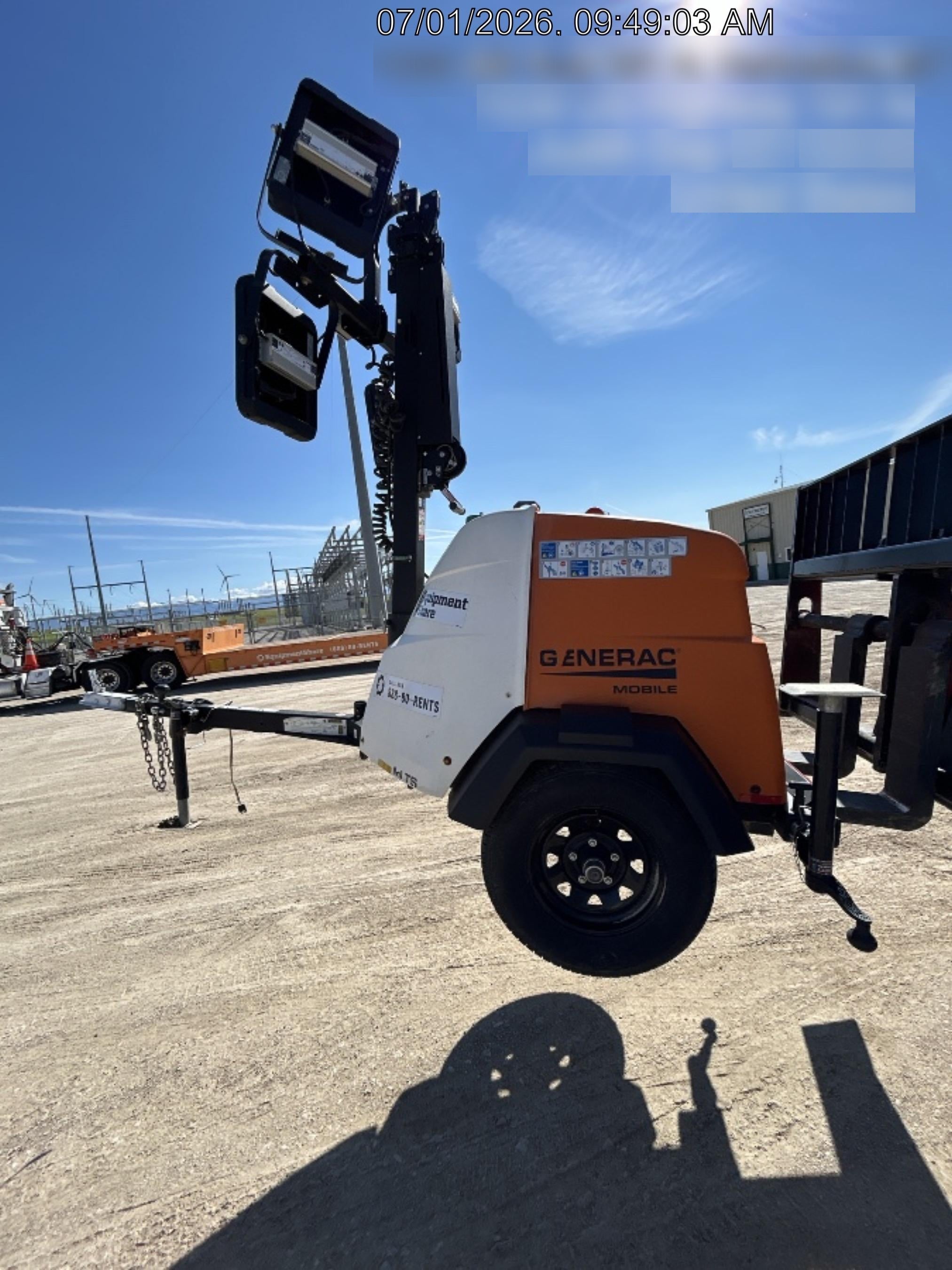 2023 Generac MLT2 Diesel, Flex Switch 120V Input, Powerzone Controller, (4) 320W LED Lights, 4kW Generator, 39.9 Gal Fuel Tank, 2" Ball, T3