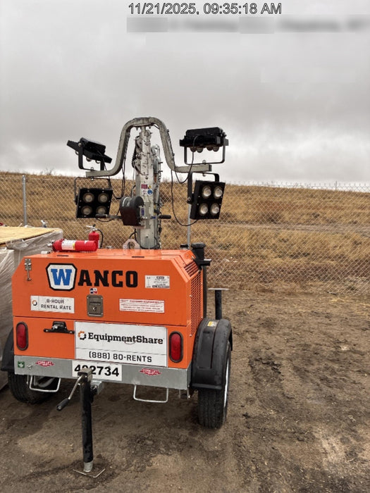 2024 Wanco WLTT-4MM4K Diesel, Deep Sea Controller, Shore Power Plug, Auto Start, (4) 350W LED Floodlights, 4kW Generator, 60 Gal Fuel Tank, 2" Ball, T3