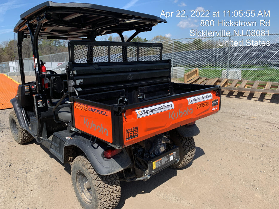 2022 Kubota RTV-X1140W-H Plastic Canopy, Windshield Acrylic Clear, LED Strobe Light, Wire Harness Kit, Back up Alarm
