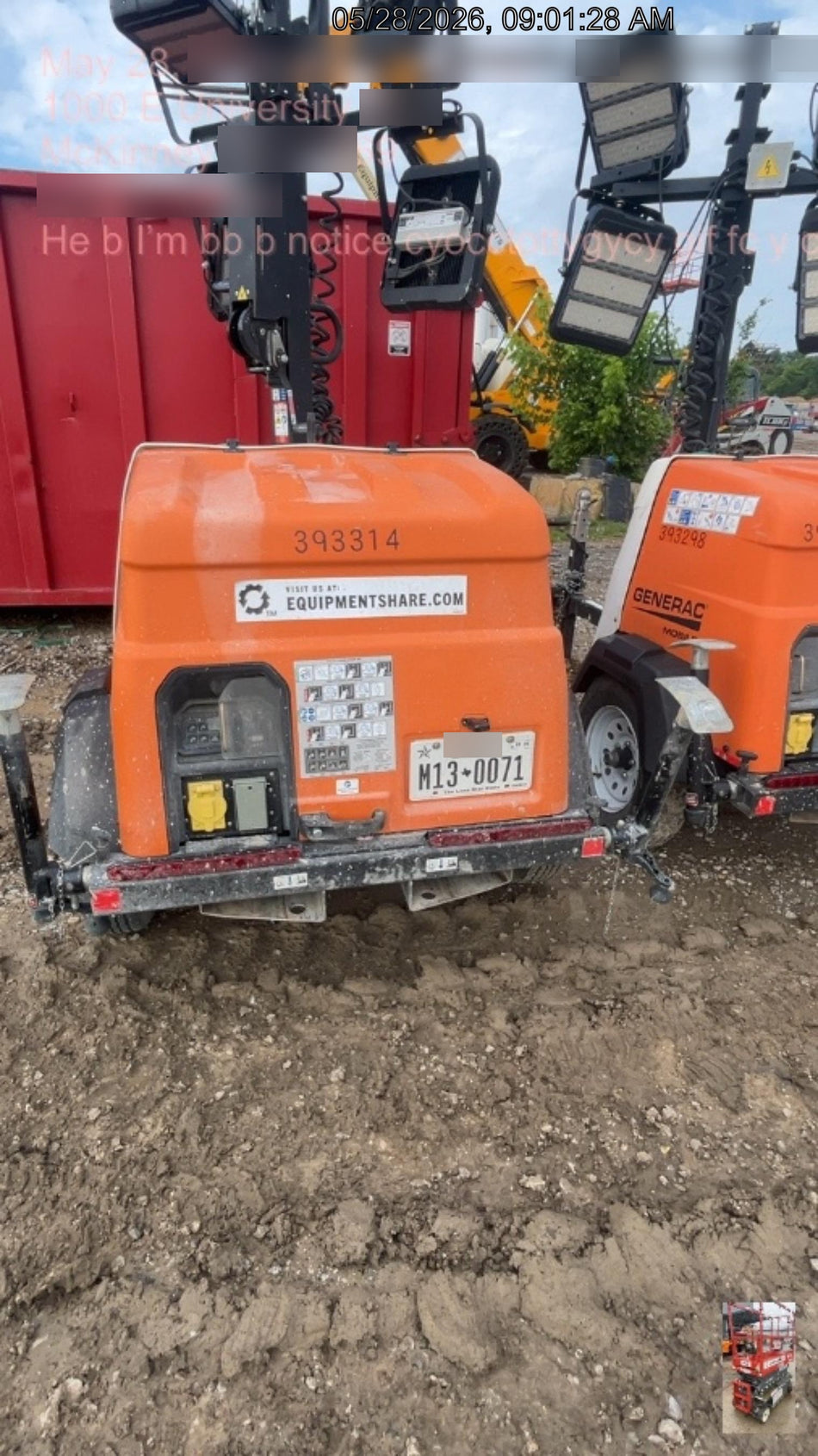 2024 Generac MLT2 Diesel, Flex Switch 120V Input, Powerzone Controller, 
(4) 320W LED Lights, 4kW Generator, 39.9 Gal Fuel Tank, 2" Ball, T3