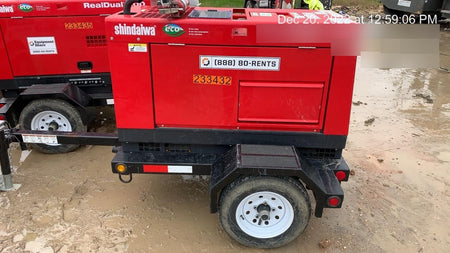 2022 Shindaiwa DGW400MDL Kubota D902 Engine, 23 HP, Dual Op Welder, Wire, Arc, Droop Stick, Tig, and CC Stick Functionality, Simulphase, 3 Phase and 1 Phase Gen Output, Single Axle NB Trlr, Slr Trckl Chrg 12V 12W, Fire Ext